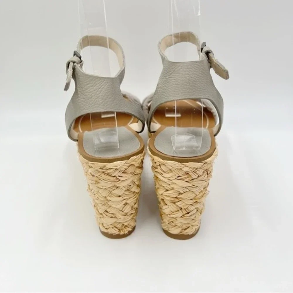 Splendid Womens Size 6.5‎ Marlene Gray Espadrille Platform Wedges Sandals Shoes